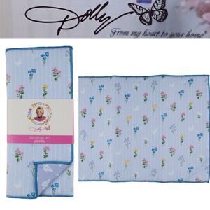 Dolly Parton Striped Floral Butterflies Dish Drying Mat